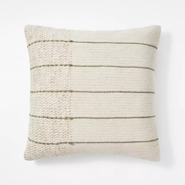 Textured Asymmetric Striped Throw Pillow -Threshold™ designed with Studio McGee | Target