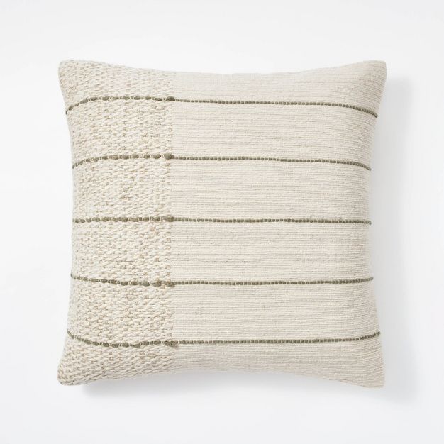 Textured Asymmetric Striped Throw Pillow -Threshold™ designed with Studio McGee | Target