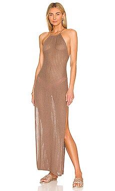 Flook The Label Anahi Dress in Mocha from Revolve.com | Revolve Clothing (Global)