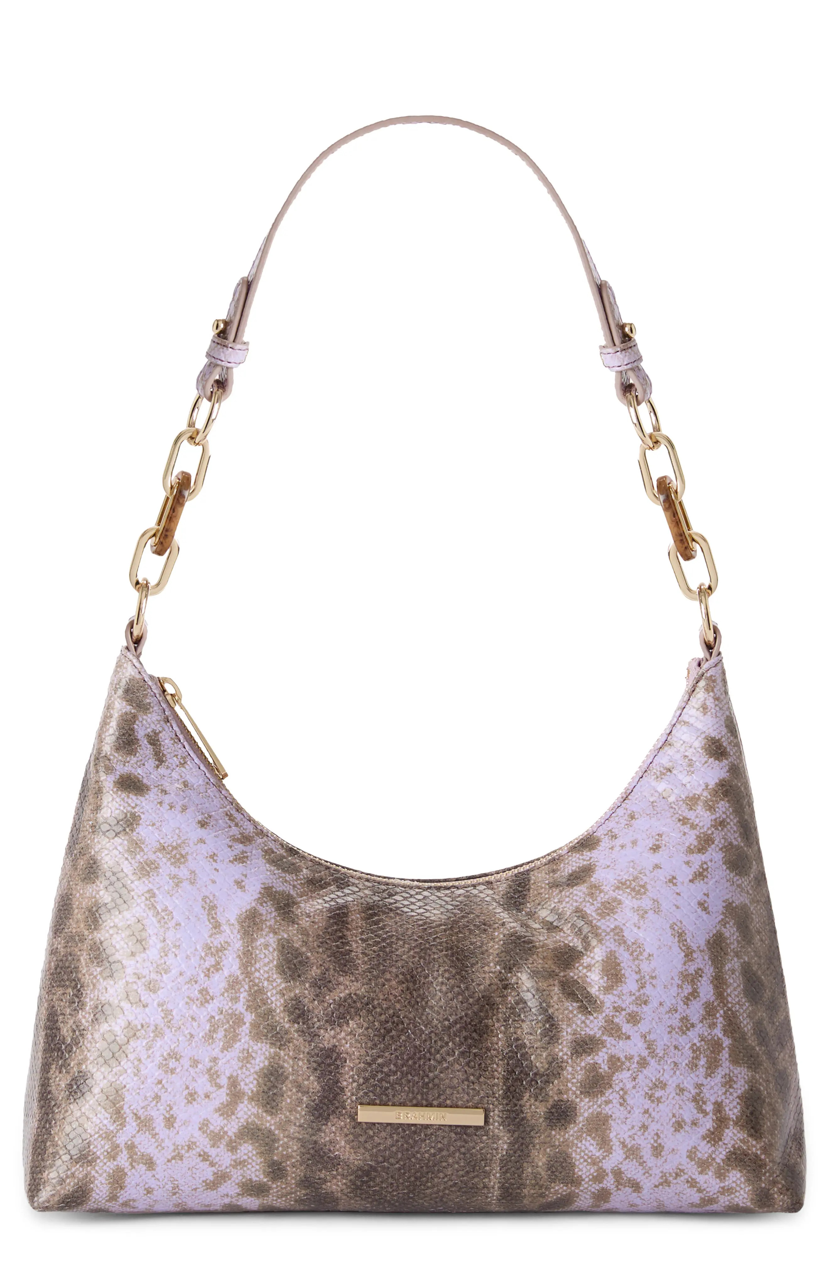Brahmin Olivia Croc Embossed Leather Shoulder Bag (Women) | Nordstrom | Nordstrom