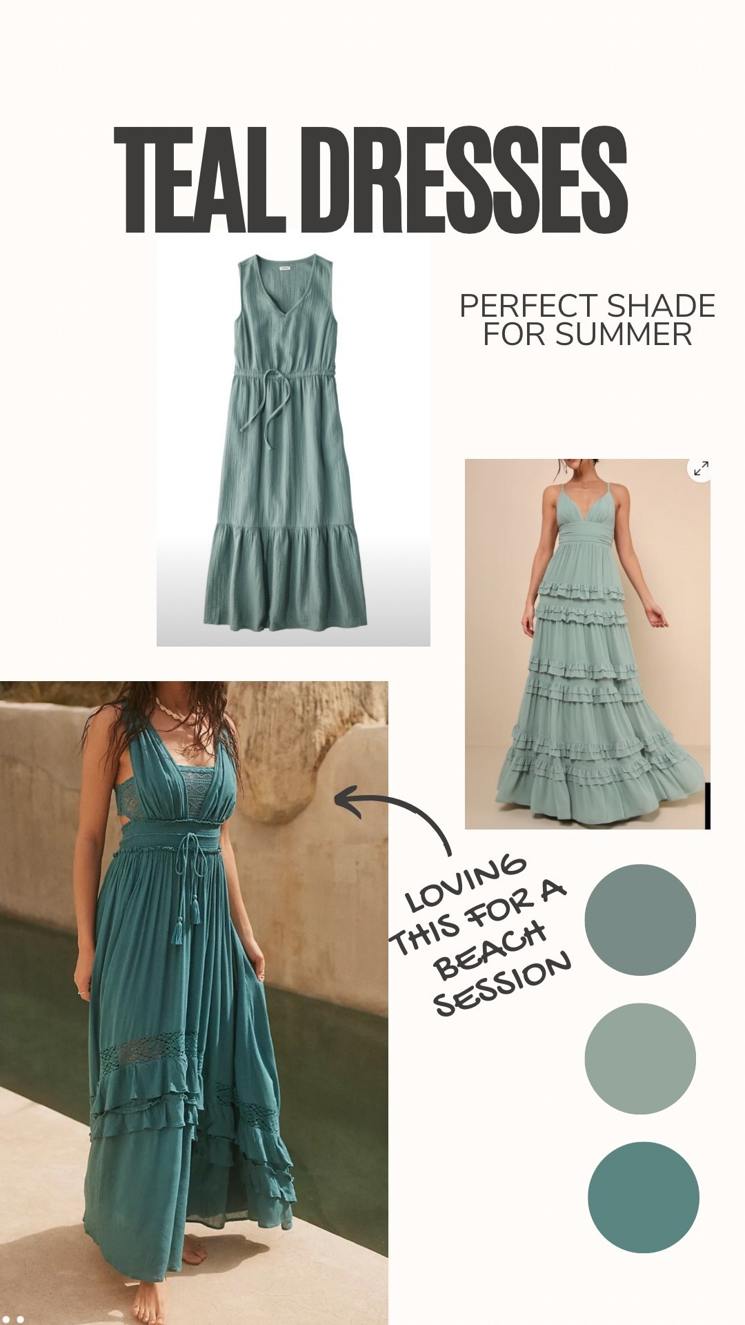Teal dresses perfect for summer sessions 💚🩵💙

#LTKStyleTip #LTKSeasonal
