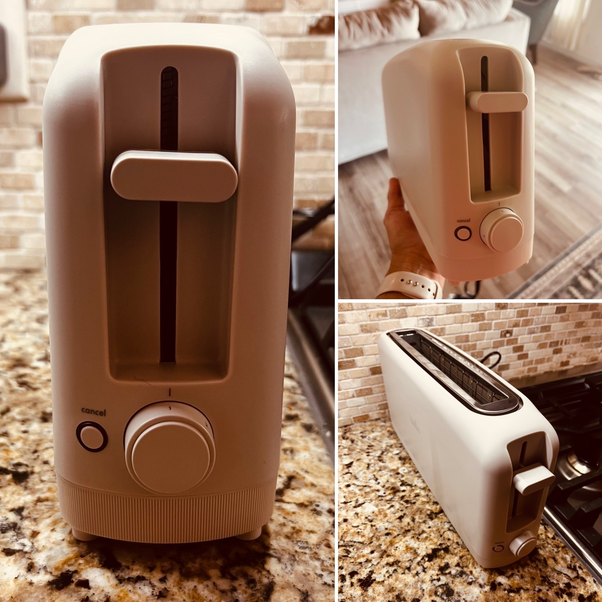 How cute is this slim toaster? Fits two slices all the same, but fits into tight spaces. I bought this one for our Airbnb! Plum, Surf, Seaglass, & Blossom… of course I bought Oatmilk🙃 #homefinds #kitchen #kitchenhacks #kitchenaccessories #smallspaces

#LTKmomlife #LTKfoodie #LTKHome