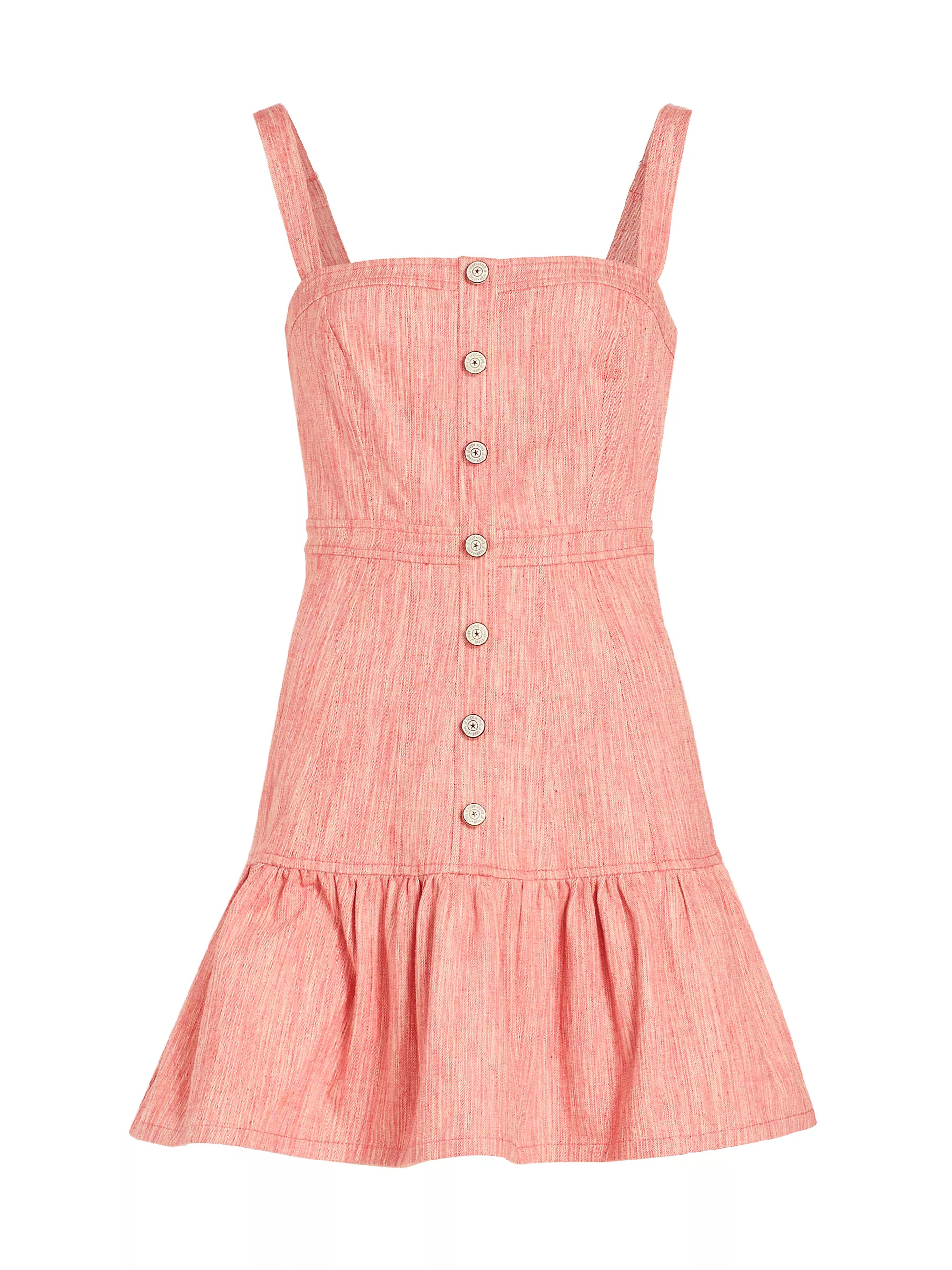 Mina Spacedye Buttoned Mindress | Saks Fifth Avenue