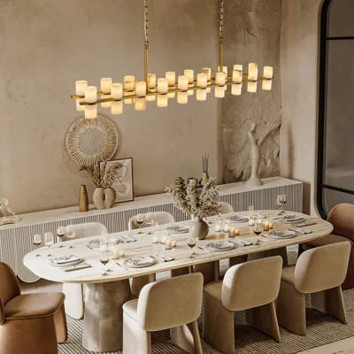 Modern Round Alabaster Round Chandeliers,Marble Pendant Light, Alabaster Chandelier For Bedroom, Living Room,Dining Room Foyer, Entryway, Hallway | Wayfair North America