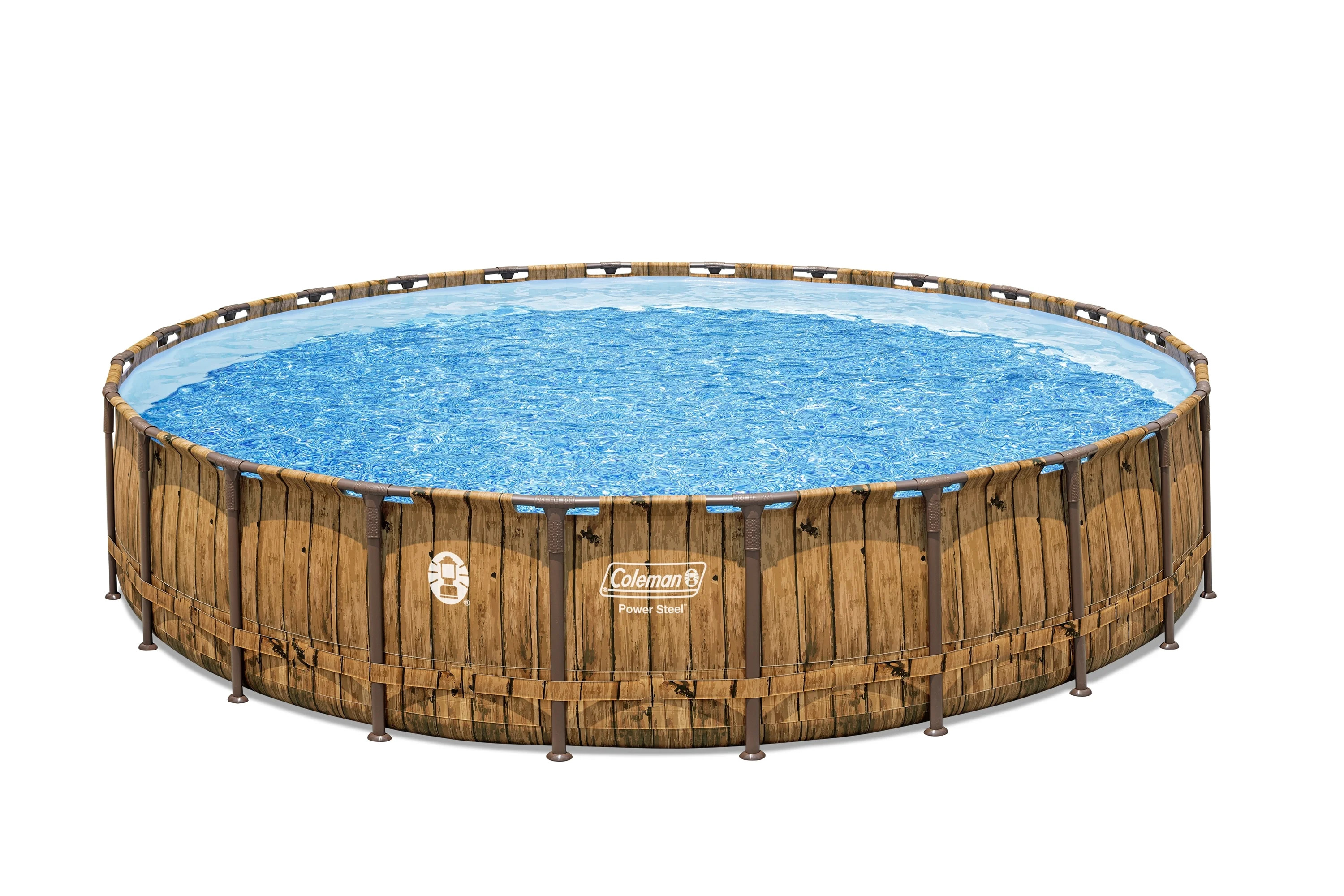 Coleman Power Steel 24' x 52" Round Metal Frame Above Ground Pool Set | Walmart (US)