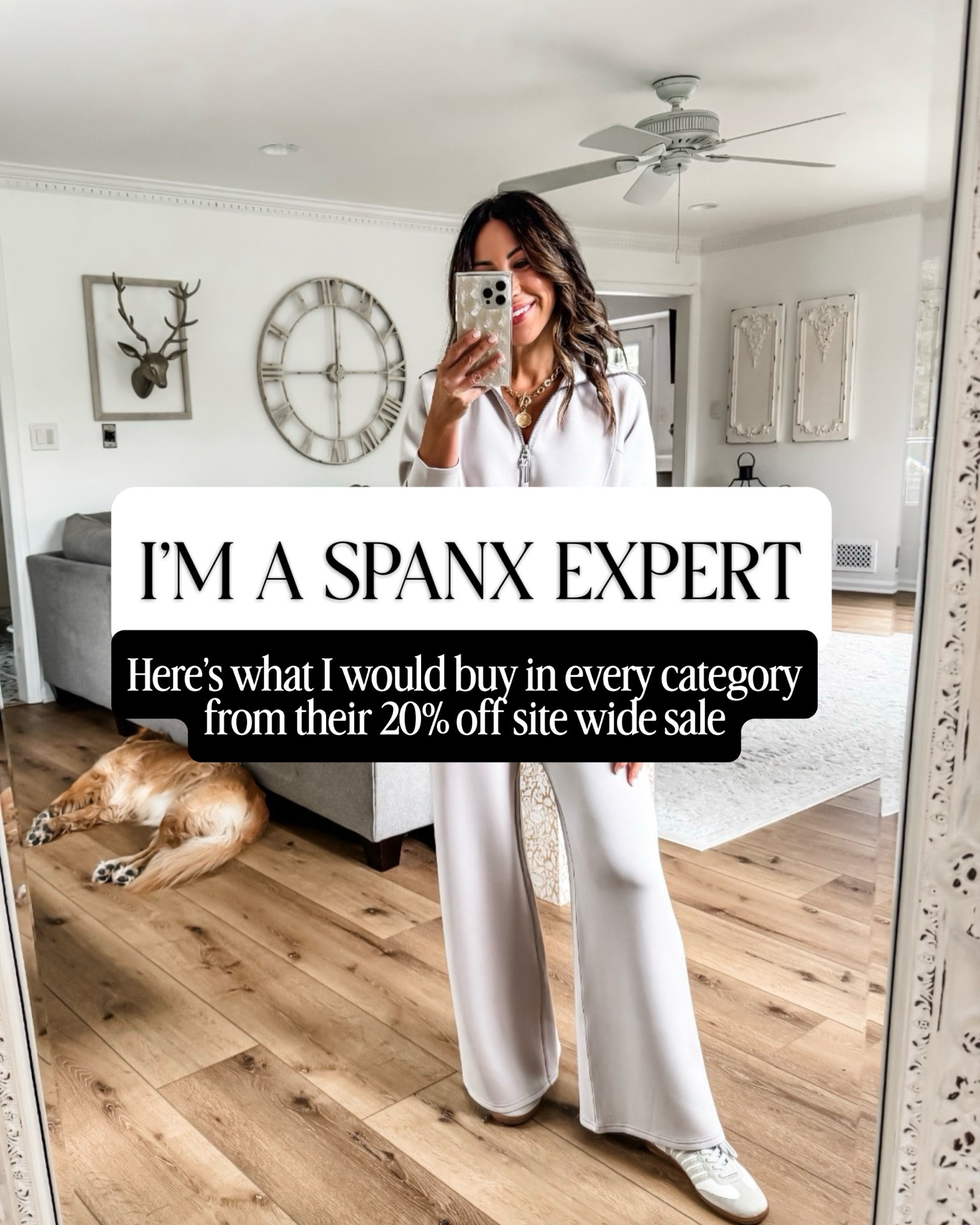 20% off @Spanx thru today in the LTK app! Been wearing their pieces for years. Best fits, fabrics & always appreciate that there things come in length options. Here are my top pics in every category: AirEssentials, Spanx  jeans, workwear, undergarments, casual & activewear. 

Jumpsuits XS petite. Cropped Jeans small petite. Wide leg jeans XS petite. AirEssentials pants small petite. Leggings small. Tops small. Trousers need Xs petite. Corduroy pants small petite.

#LTKOver40 #LTKPetite #LTKSaleAlert