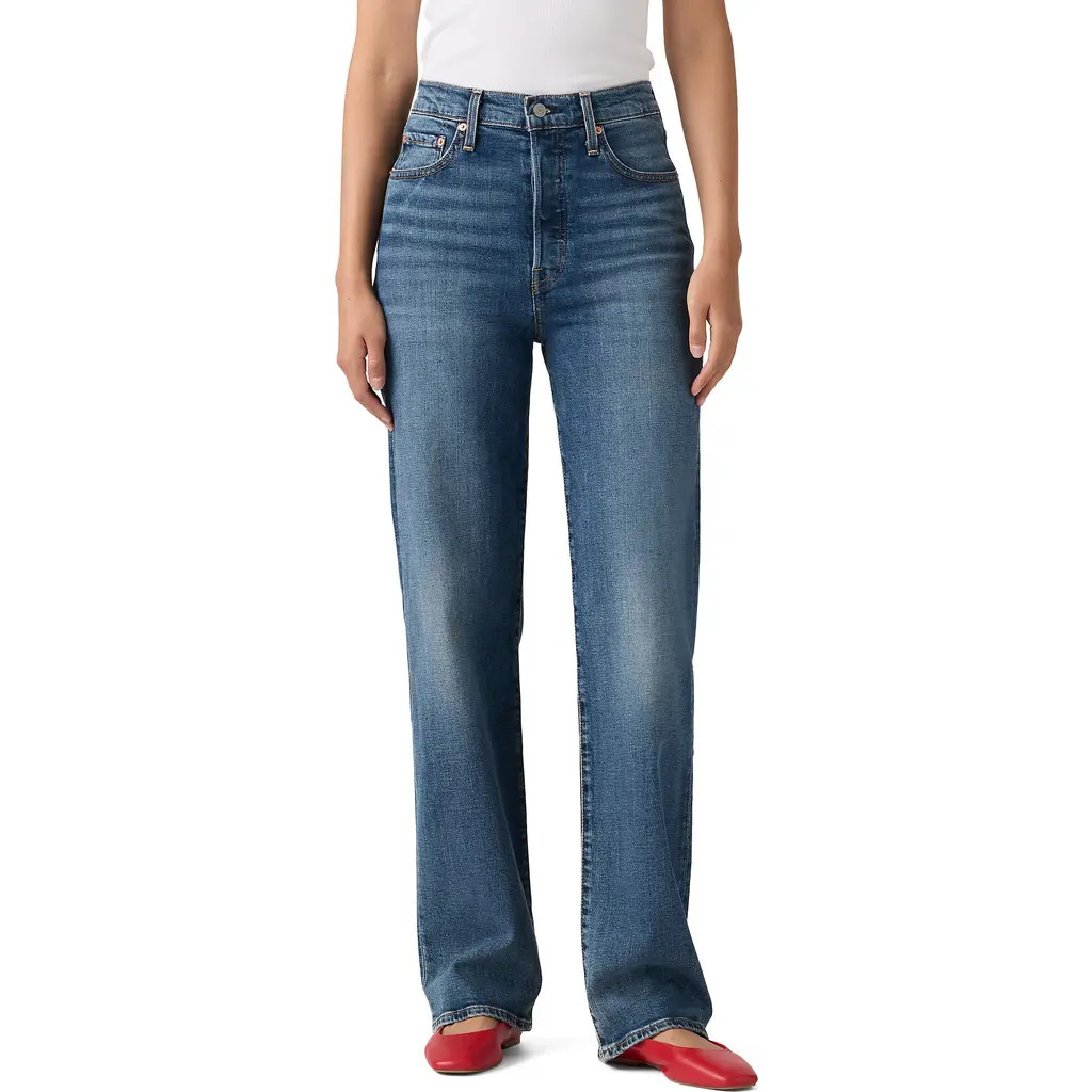 levi's | levi's Ribcage High Waist Straight Leg Jeans in Select Us at Nordstrom, Size 24 X 32 — shop this pick from Emily's edit