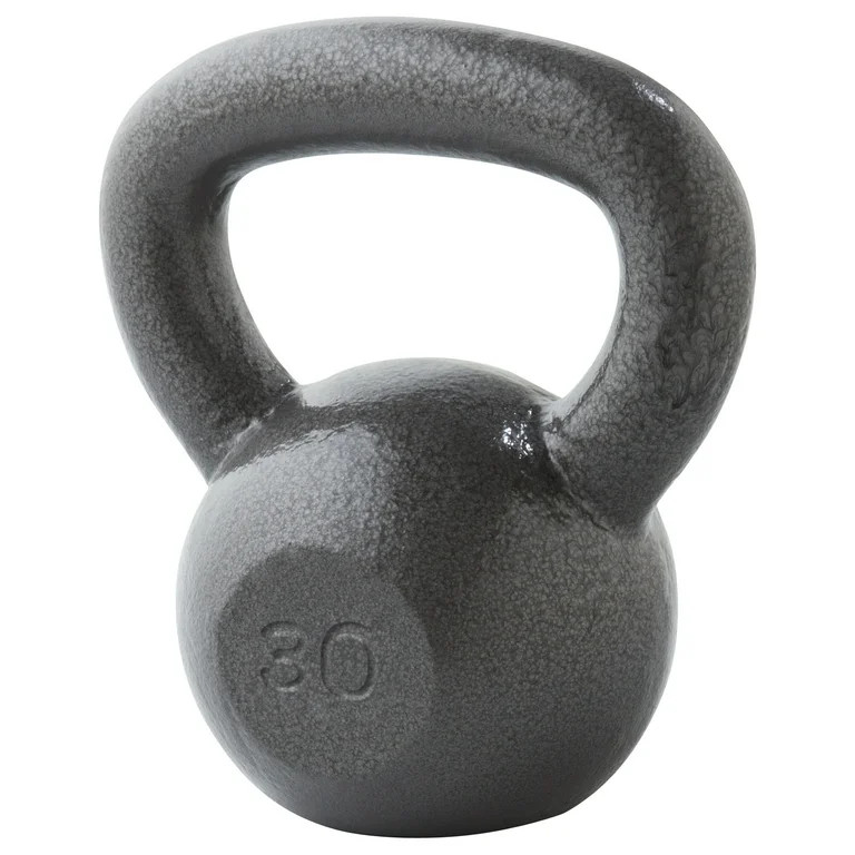Weider, 30lb Cast Iron Hammertone Finish Kettlebell, Single | Walmart (US)