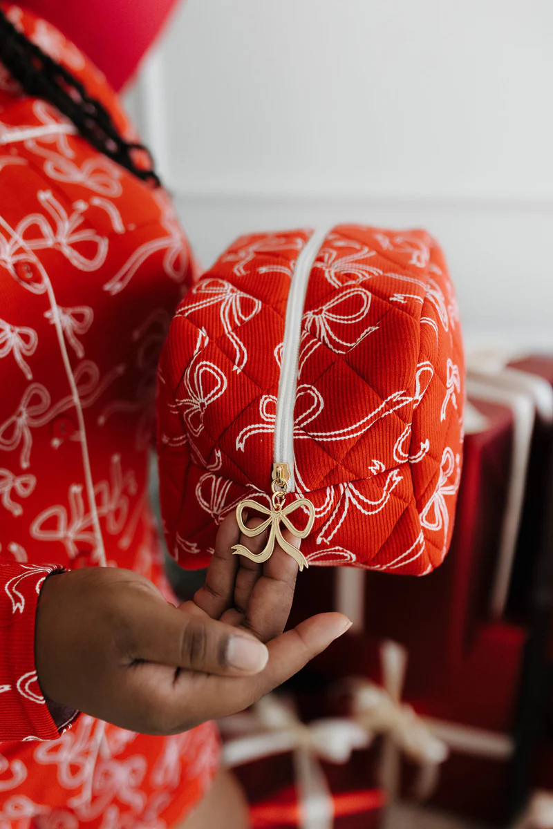 Red Bow Cosmetic Bag | Staykation