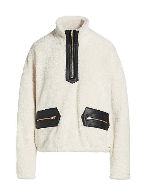 Half-Zip Sherpa Pullover | Saks Fifth Avenue