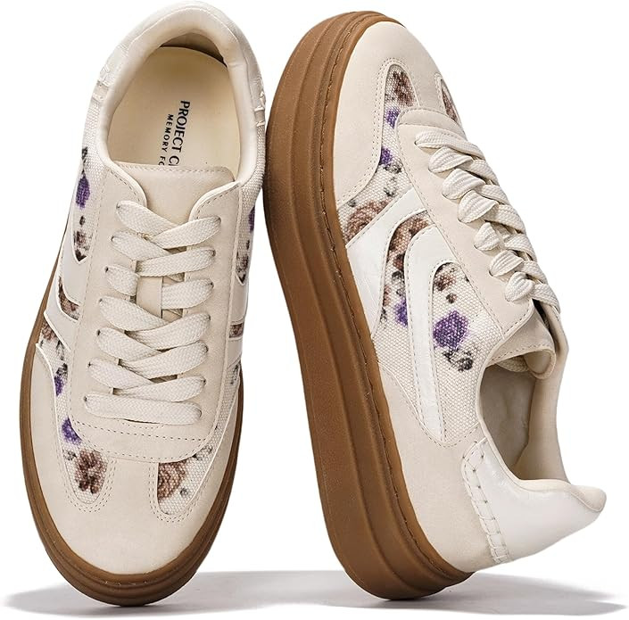 Project Cloud Platform Sneakers for Women Footwear - Memory Foam Insole Womens Shoes, Lightweight... | Amazon (US)