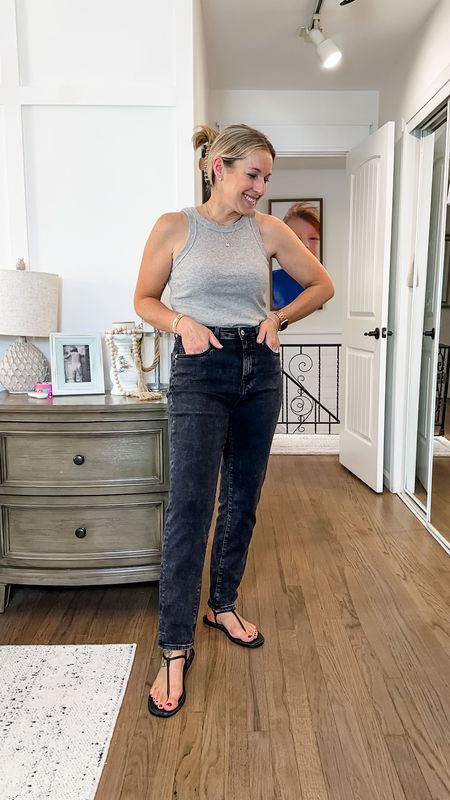 Loving these picks from @buffalojeans 🤍 I’m in my true size 29 in both pair and the inseam is perfect. I carefully looked thru for the lengths that would fit shorties like me for flats or small heels. Small black top, striped top & white top. Medium tanks. It’s all superb and crazy inexpensive! 

#LTKStyleTip #LTKMidsize #LTKFindsUnder50