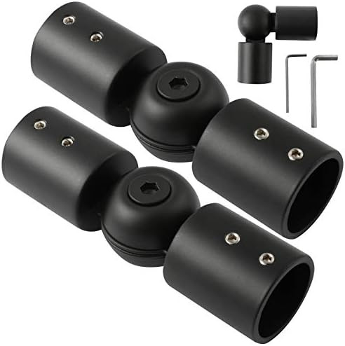 Anndason Heavy Duty Hinged Elbow Connector Curtain Rod Corner Connector Elbow Connector for 1 Inc... | Amazon (US)