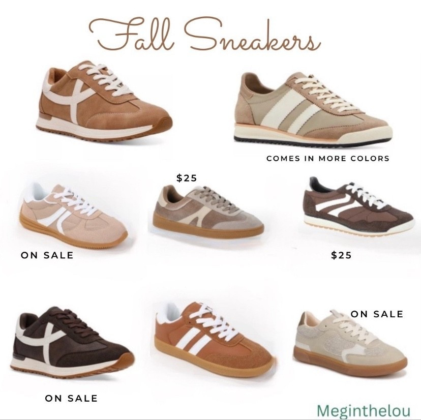 A fall sneakers roundup with some great prices . 

#target #walmart #macys #salefinds #under25 #budgetfriendly #fall #fallfashion #fallshoes #brownshoes #tanshoes #tennisshoes #LTKShoeCrush #LTKSeasonal 


#LTKStyleTip #LTKFindsUnder50 #LTKSaleAlert