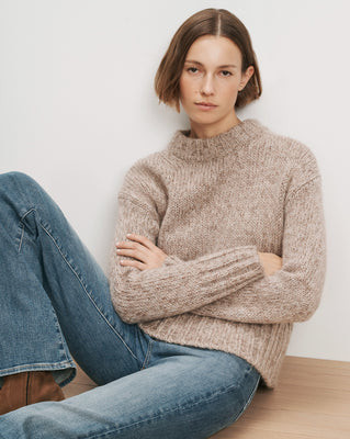 Andi Mock-Neck Sweater | Veronica Beard