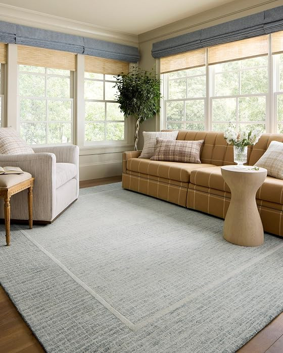 Loloi Chris Loves Julia Briggs Collection Accent Rug Area Rugs 3'-6" x 5'-6" Minimal Gritted Desi... | Amazon (US)