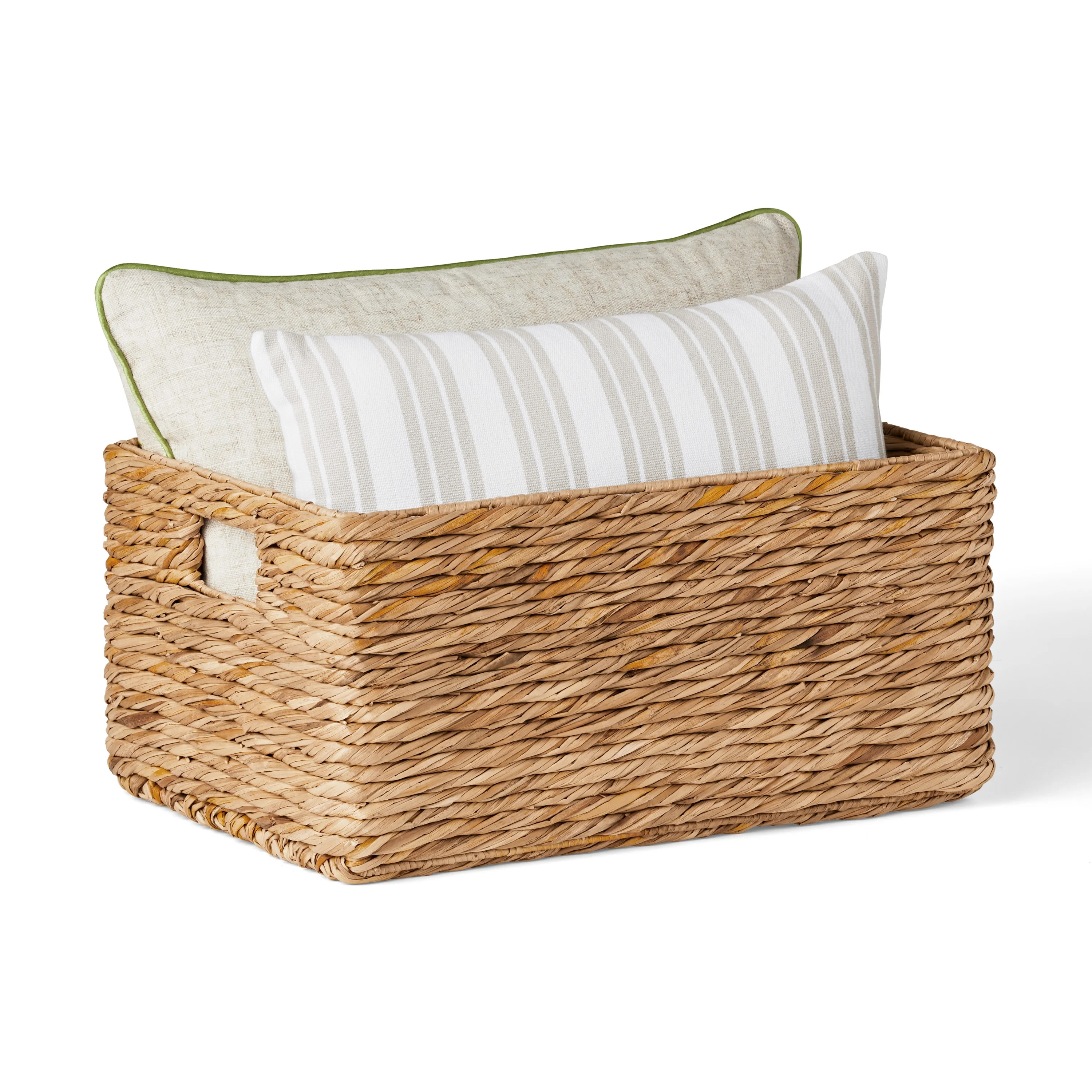 The Home Edit Natural Woven Medium Bin Basket, Bulrush Modular Storage System - Walmart.com | Walmart (US)