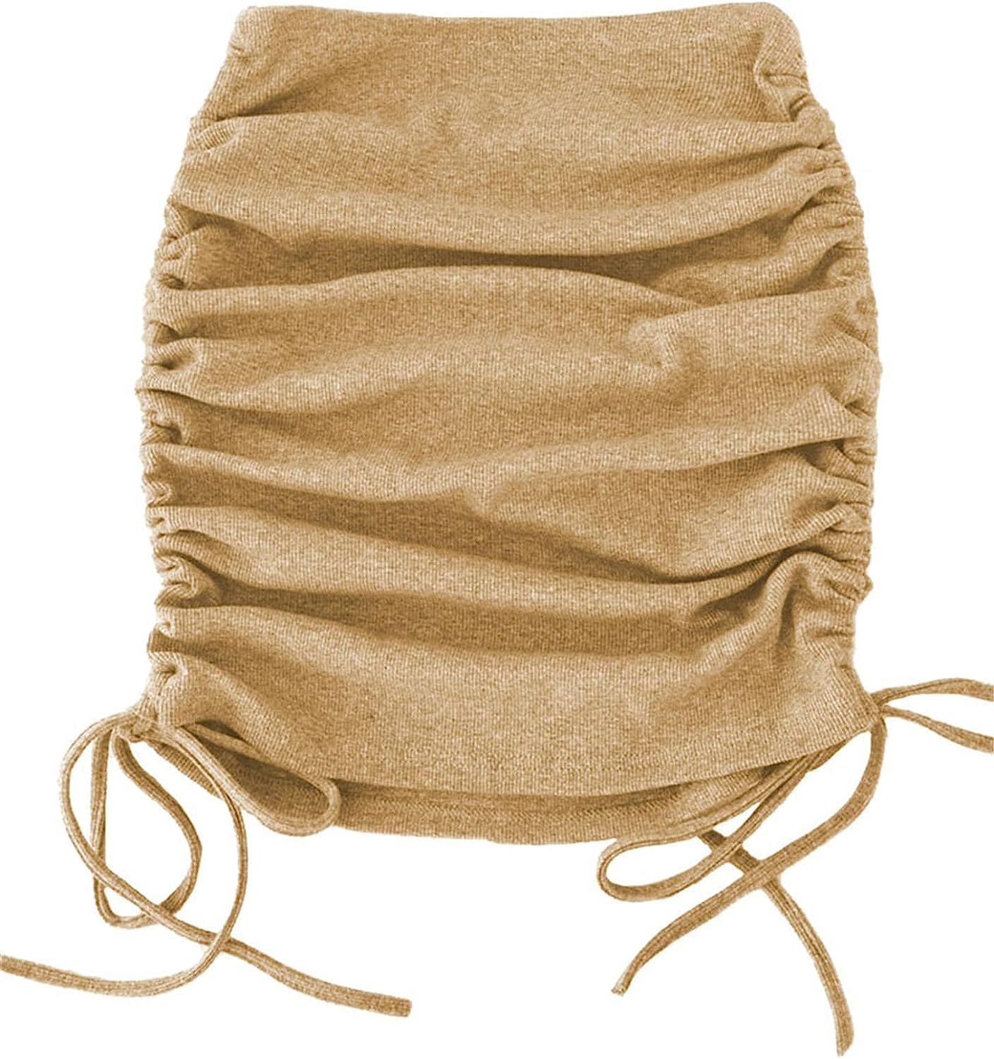 SANGTREE Women's Ruched Mini Skirt | Amazon (US)