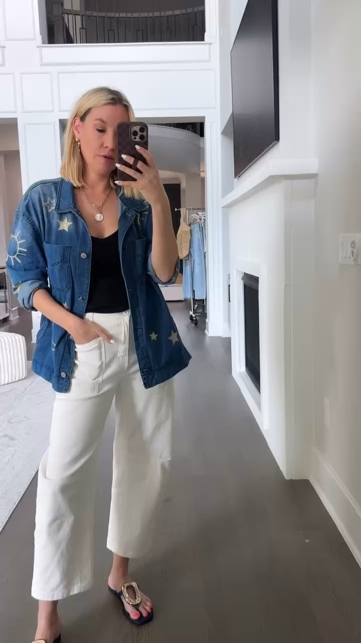Easy dinner and date night fit all from Amazon! Wearing a large in the jacket, small in tank, and size 4 in the jeans! 

#LTKootd #LTKdayinmylife #LTKOver40