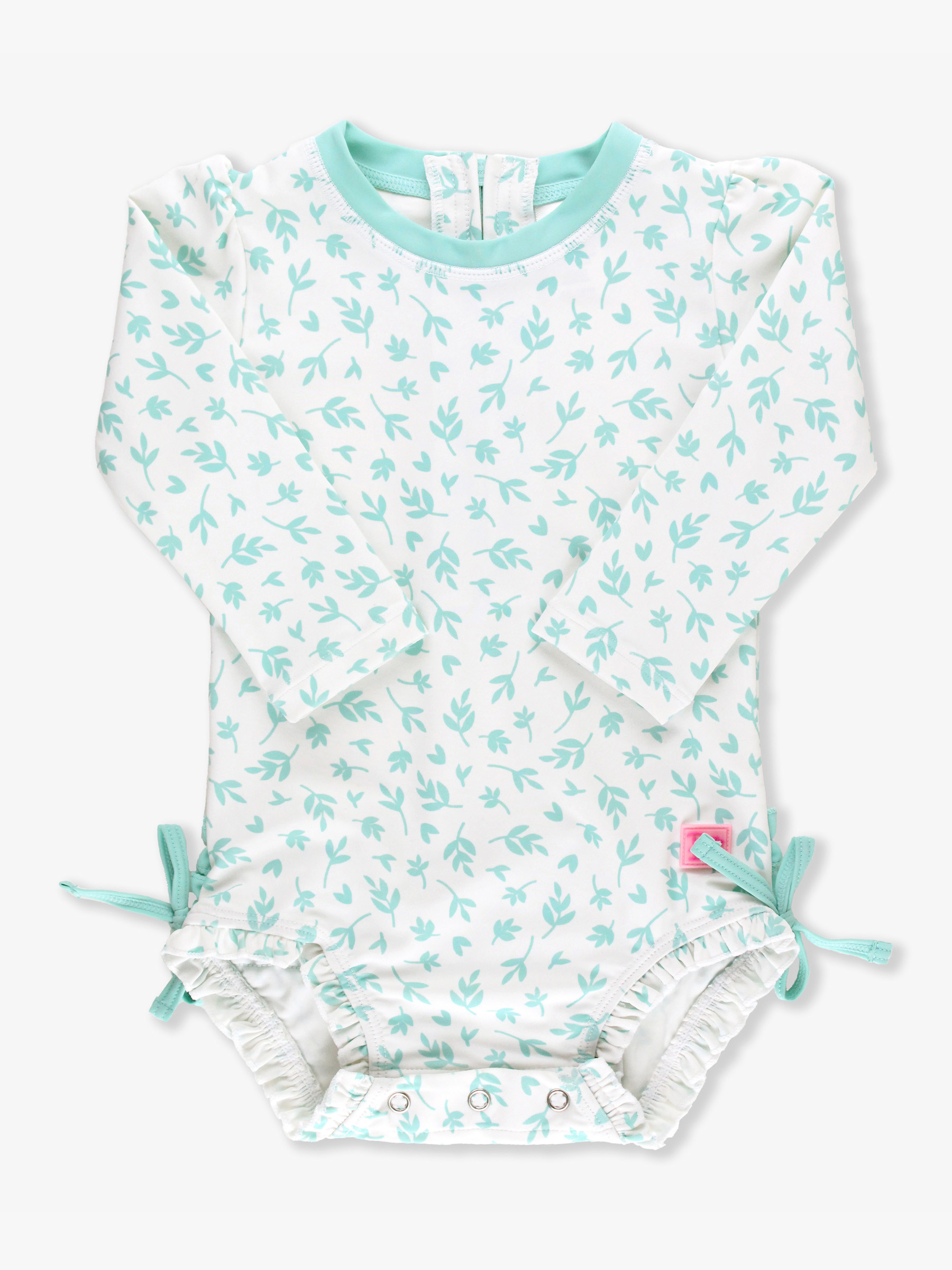 Long Sleeve One Piece Rash Guard | RuffleButts / RuggedButts