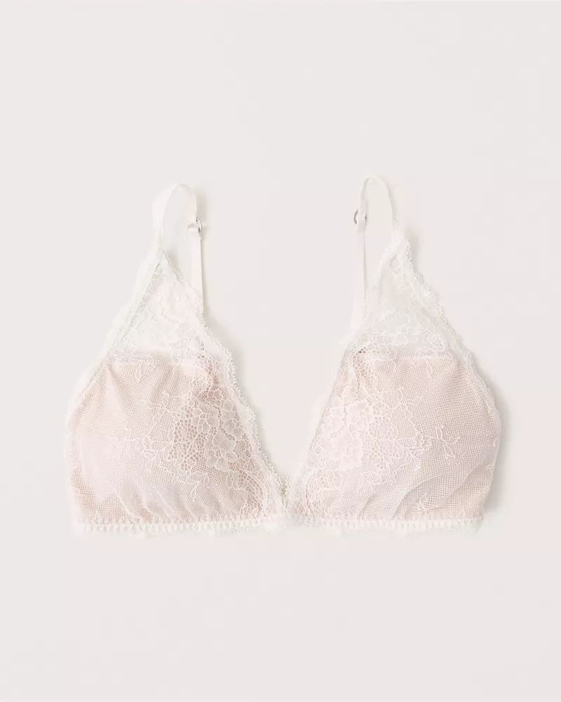 Lace Triangle Bralette | Abercrombie & Fitch US & UK