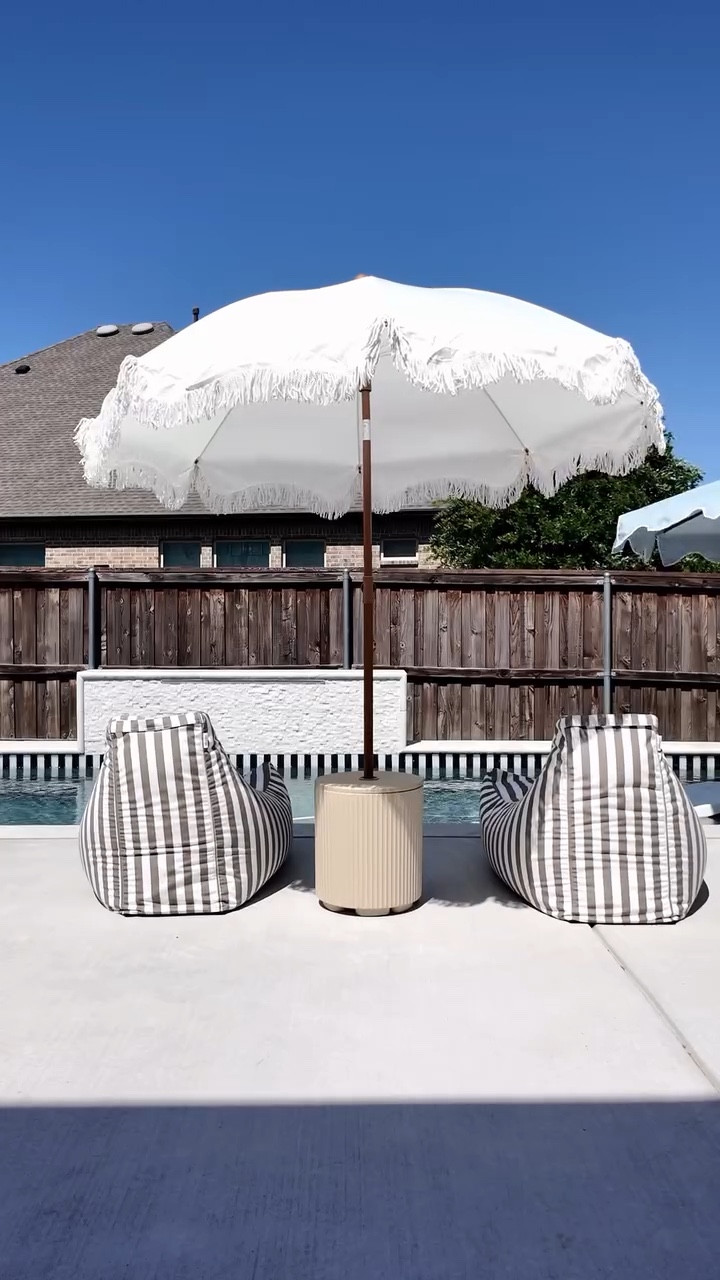 Turning my backyard into my little summer escape 🤍

The umbrella, the chairs, the little table moment… it’s the small details that make it feel like a whole experience ✨
And yes—I will be out here all summer long 🥂

Comment POOL for links 
@amazonhome 

Save this for your next backyard refresh ☀️

#backyardgoals #poolsidevibes #summeraesthetic #outdoorliving #amazonhomefinds patioinspo luxuryathome backyardinspo summerhosting homeaesthetic patio refresh, amazon home, amazon outdoor, amazon home finds