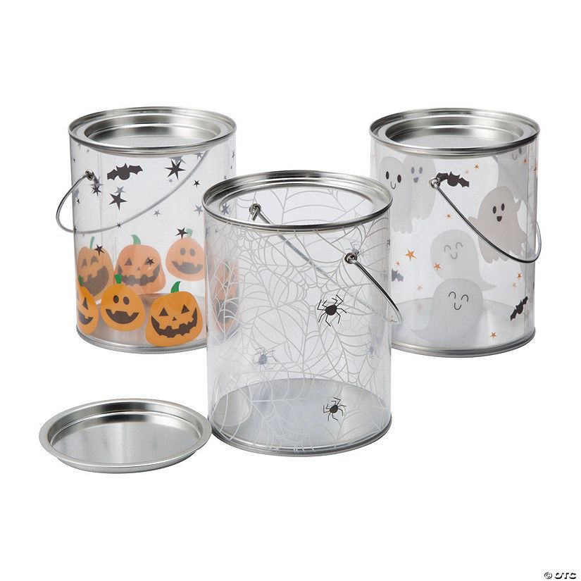 Halloween Paint Bucket Favor Containers - 6 Pc. | Oriental Trading Company