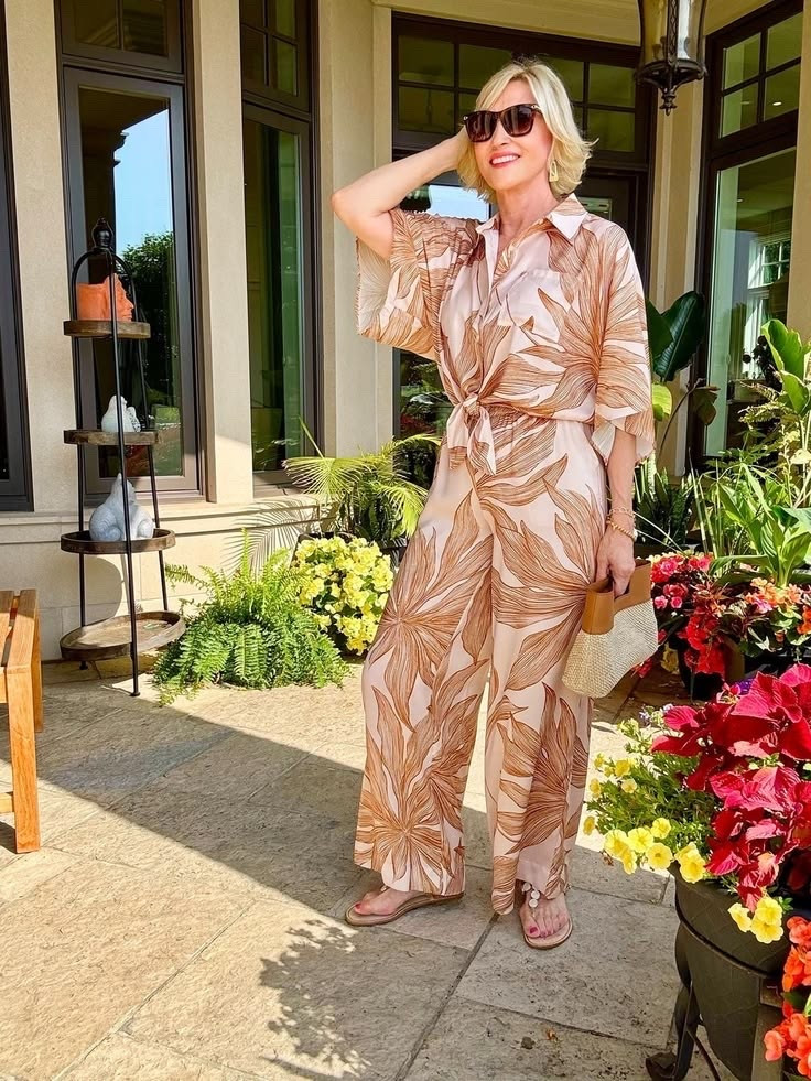 Matching sets have become one of my favourite things to wear, and this one is such a fun reminder that getting dressed doesn’t have to be complicated. 🌴✨

I absolutely love the beautiful palm print—it instantly gives those relaxed, vacation-inspired vibes, even if I’m just heading out for lunch or running a few errands. The flowy fit makes it so comfortable to wear, while still looking effortlessly put together.

The best part about a matching set? You can wear it together for a statement look or mix and match the pieces with other favourites in your wardrobe. It’s like getting multiple outfits from one set!

#LTKSeasonal #LTKOver40 #LTKootd