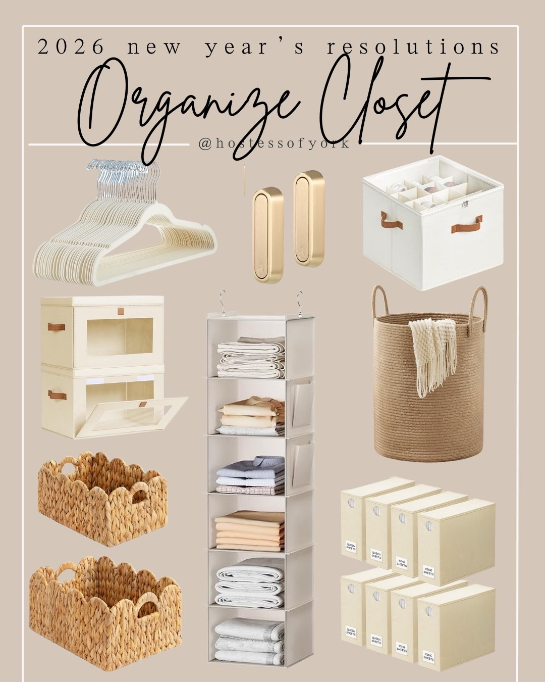 Closet Organization essentials for the New Year! 

#newyear #goals #2026 #resolutions #essentials #vision #board #organize #organized #home #closet 

#LTKGiftGuide #LTKFindsUnder50 #LTKHome