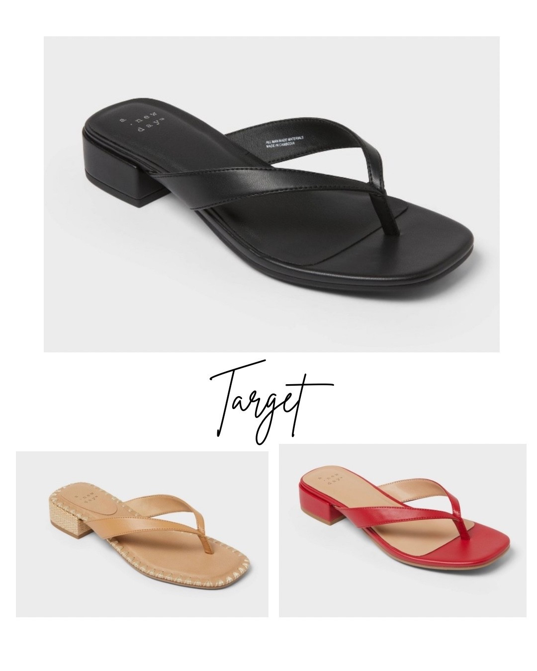 New at Target

Women's Berkely Square Toe Thong Heels

#LTKOver40