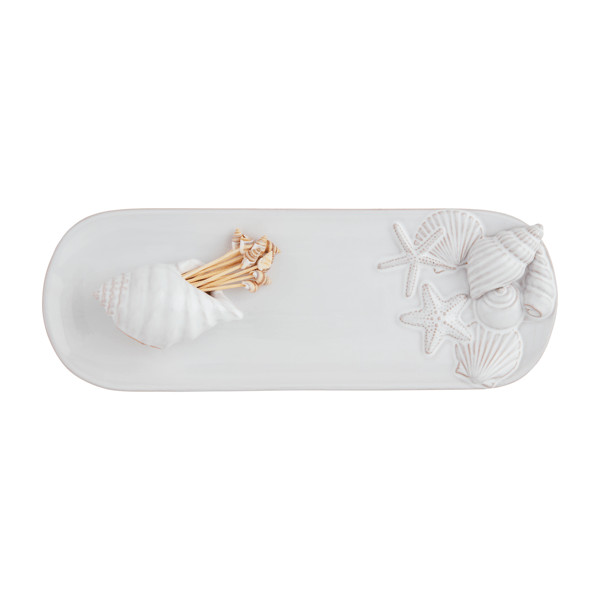 Sea Shell Toothpick Tray Set | Mud Pie