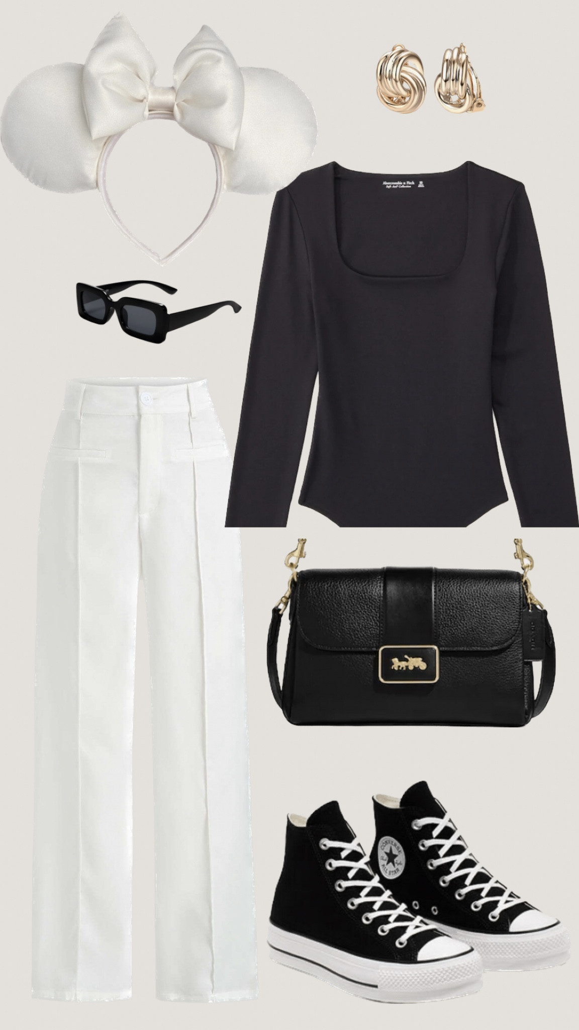 Simple neutral casual outfit for Disneyland #Disneyoutfits

#LTKunder50 #LTKunder100 #LTKFind