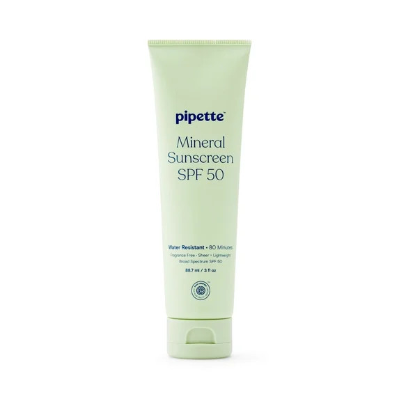 Pipette Mineral Sunscreen Lotion Broad Spectrum SPF 50 - 3 fl oz | Walmart (US)