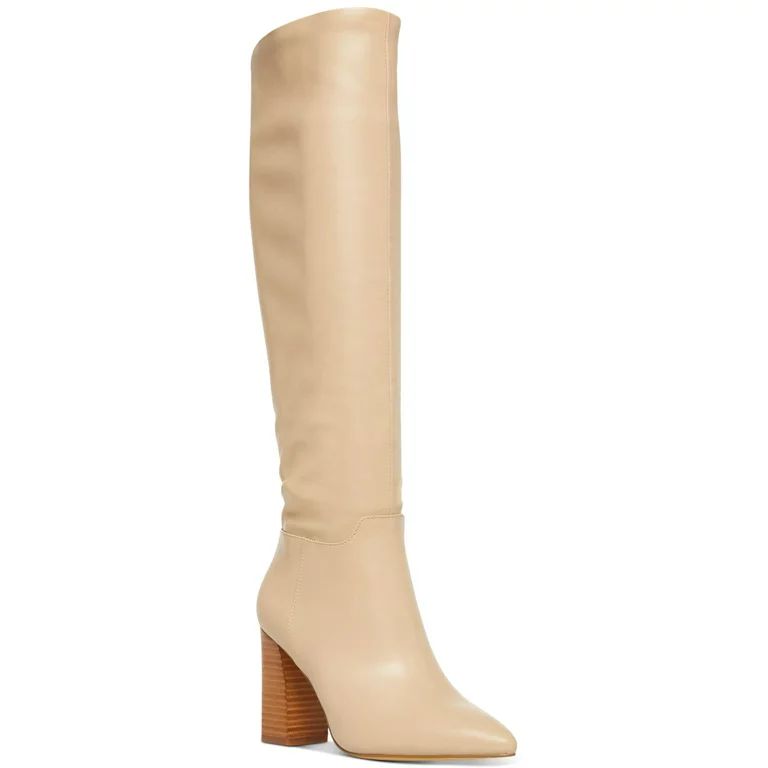 Madden Girl Womens Fairfield Faux Leather Pointed Toe Knee-High Boots | Walmart (US)
