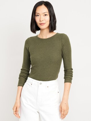 Plush-Knit Long-Sleeve T-Shirt | Old Navy (US)