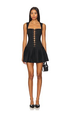 MORE TO COME Gemma Mini Dress in Black from Revolve.com | Revolve Clothing (Global)