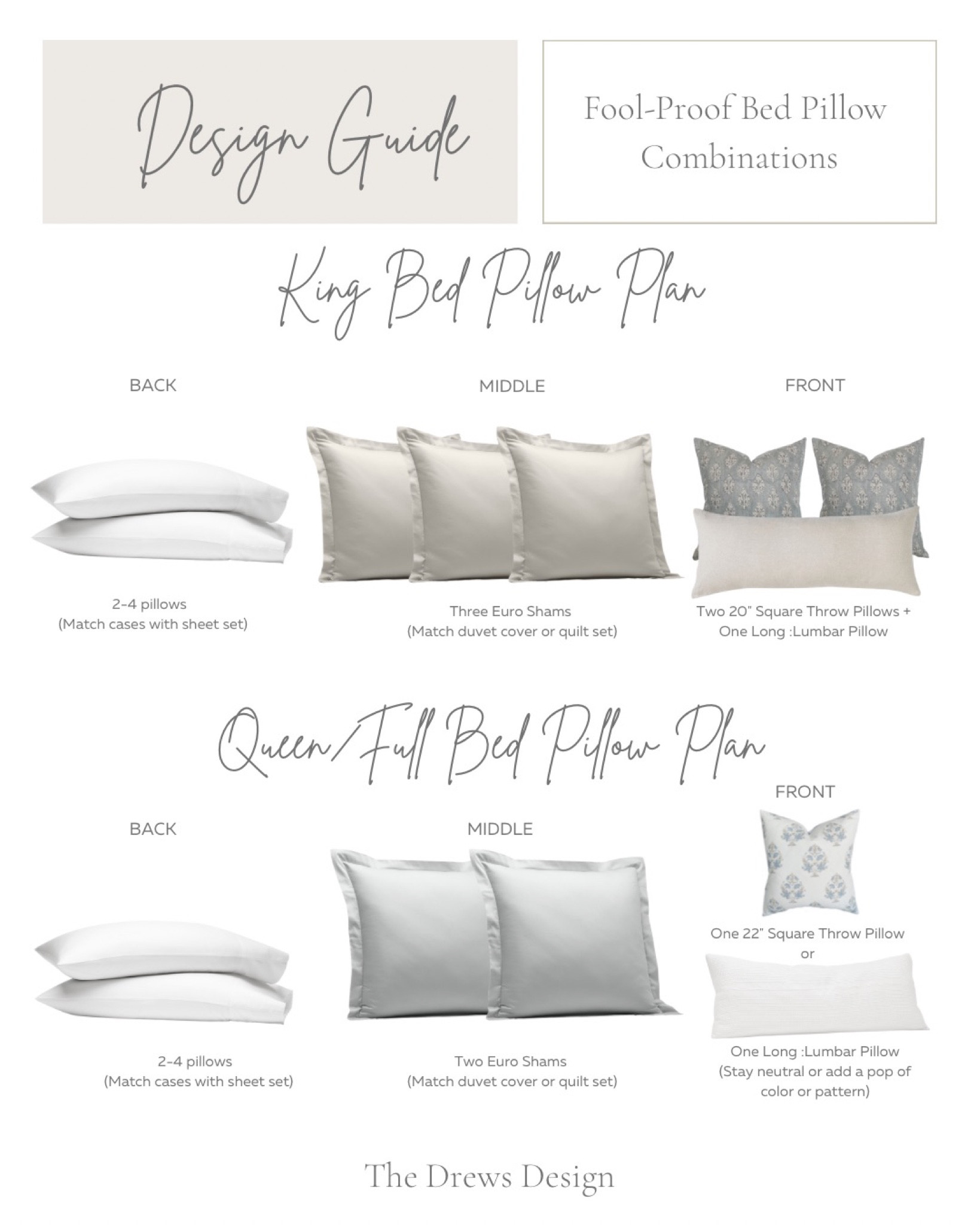 Shop bed pillow combinations for king bed and queen bed. Euro pillow, bed pillow, bedroom throw pillow 

#LTKsalealert #LTKhome #LTKstyletip