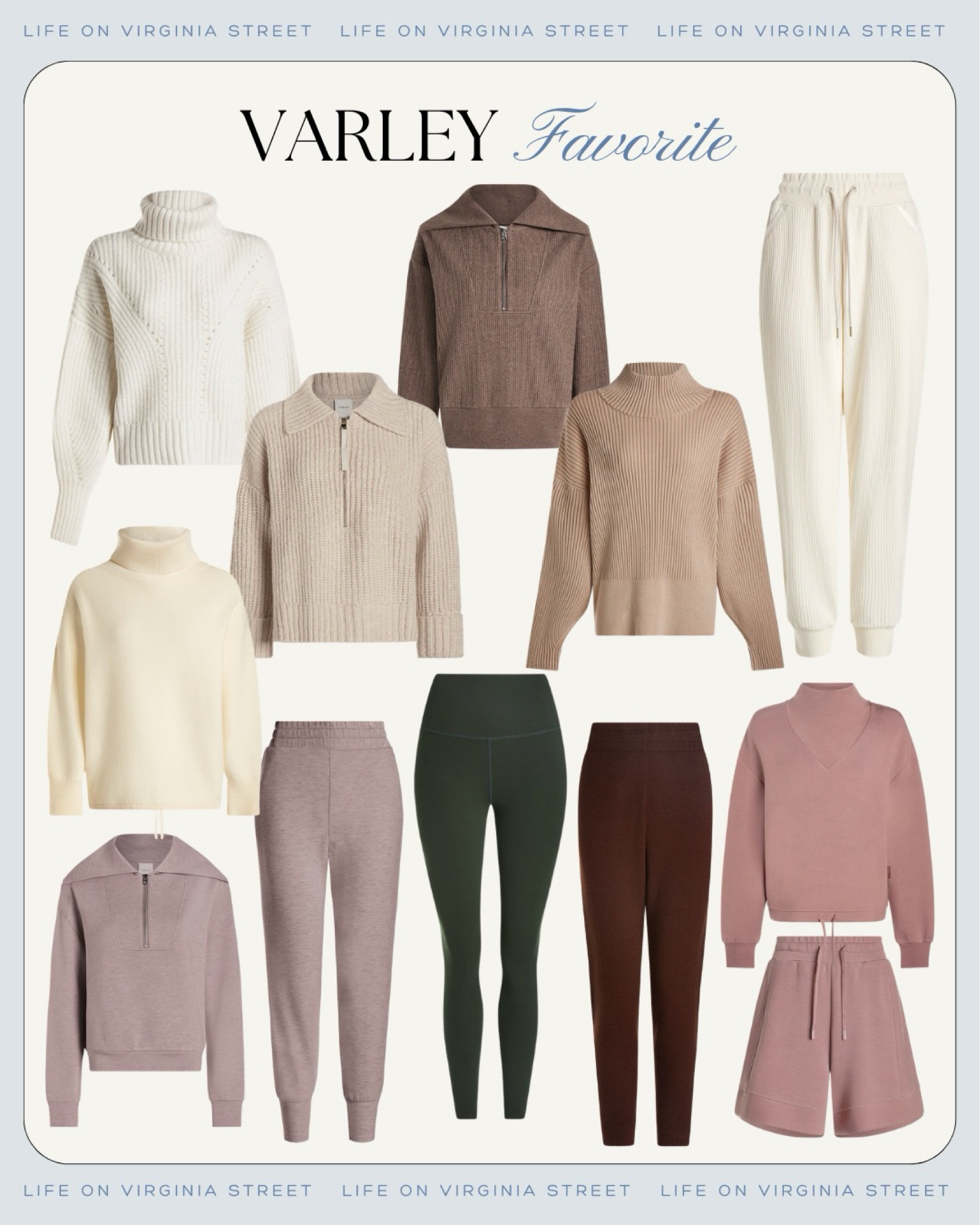 Cozy lounge wear and athleisure favorite from Varley! I’m loving these leggings, joggers, and chic pullovers and cozy turtlenecks!
.
#ltkover40 #ltkmidsize #ltkfindsunder100 #ltksalealert #ltkgiftguide #ltkseasonal #ltkhome #ltktravel travel outfit ideas, cozy winter outfits

#LTKover40 #LTKfindsunder100 #LTKmidsize
