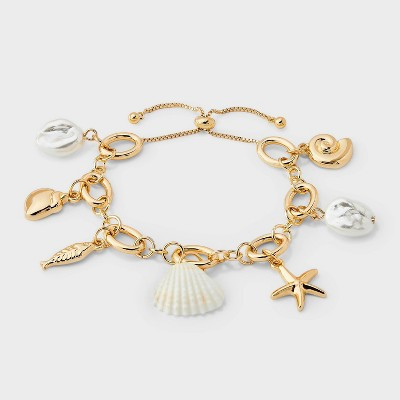 Sea Life Charm Bracelet - A New Day™ Gold | Target