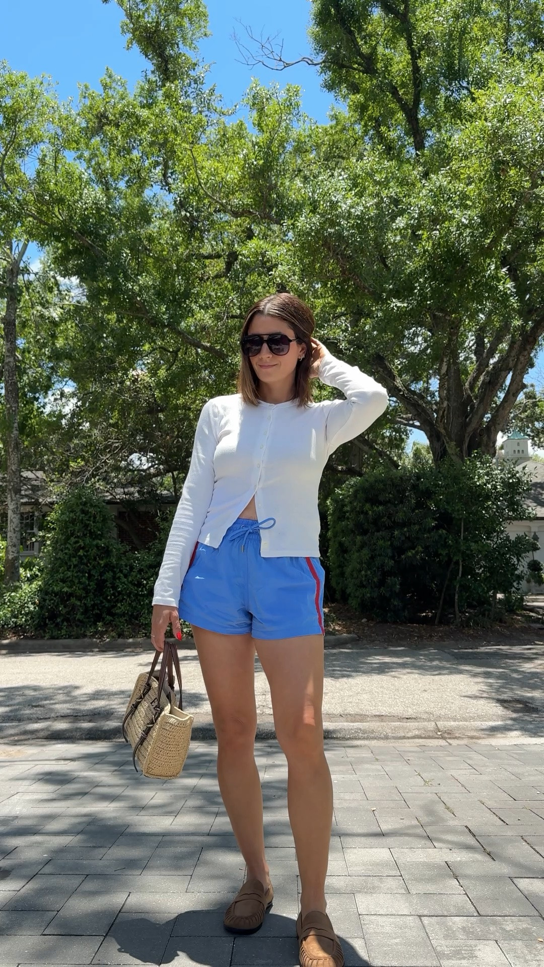 Wearing a small in the shorts