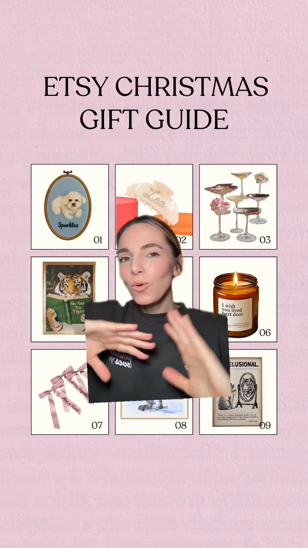 tell me if i’m wrong but personalized gifts just hit different🎁

it’s Day 5 of 9 Days of Niche Gift Guides and today it’s all about cute small business gift finds from Etsy  (the place to go when you want to find something unique and personalized).

I found some pretty cute gifts that you won’t find anywhere else, including:
🎁the chicest seashell glasses (these are on my wishlist)
🎁cool artwork that feels meaningful
🎁cutie fashion gifts like custom claw clips and hair bows
🎁perfect co-worker gifts (including candles and the cutest co-worker figurines)
🎁the sweetest couple artwork + monogrammed plates
🎁and adorable custom pet gifts 🥹🐾

so if you’re shopping for the best gifts for her, best gifts for him, or someone who already “has everything,” i hope these unique Etsy finds help! these are def the kinds of gifts people remember. #smallbusinessgifts #giftguide #giftideas #uniquegifts #personalizedgifts 

#LTKGiftGuide #LTKSeasonal #LTKHoliday