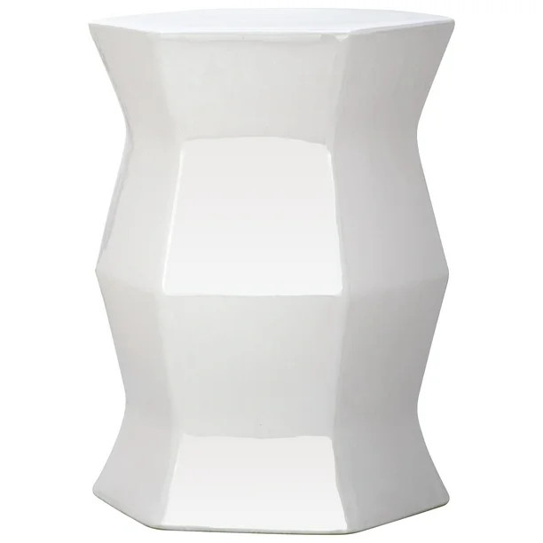 Safavieh Modern Hexagon Indoor/Outdoor Garden Patio Stool, White | Walmart (US)