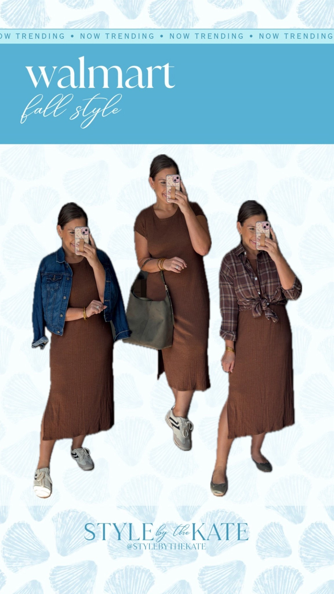 One dress- styled 3 ways 🤎

Medium 

#LTKStyleTip #LTKMidsize #LTKFallSale