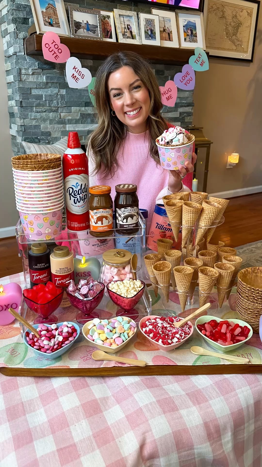 Valentines Ice Cream Sundae Bar ❤️🩷

#LTKHome #LTKSeasonal #LTKFindsUnder50