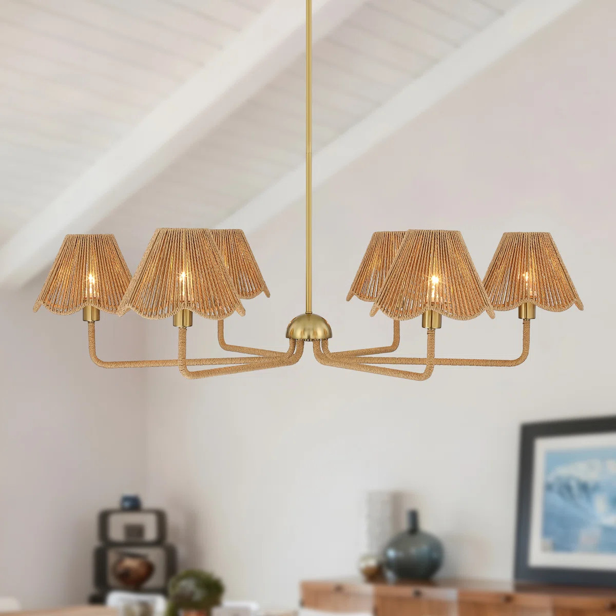 Dakota Fields Methuen 5-Light Rattan Chandelier | Wayfair | Wayfair North America
