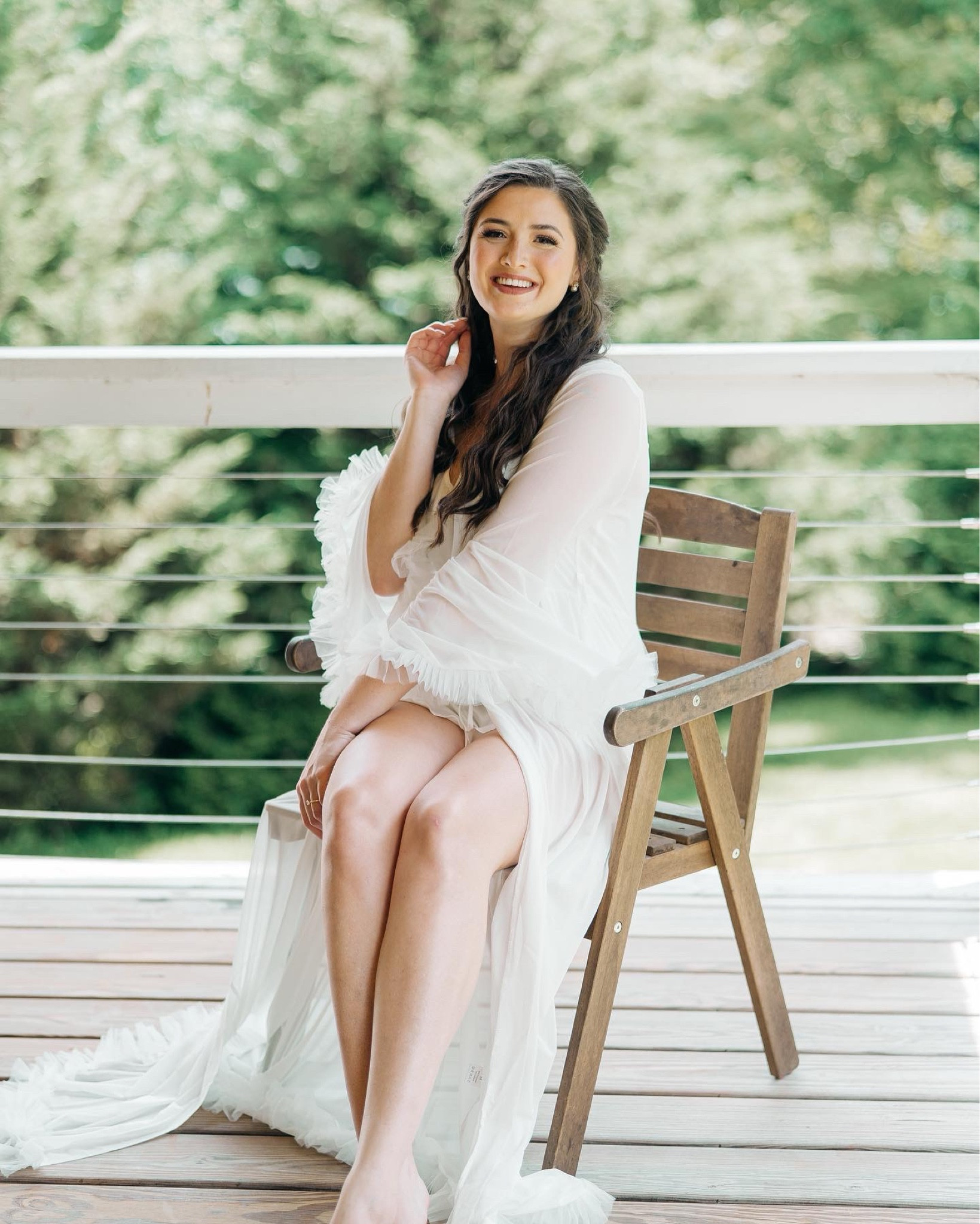 More from the morning of my wedding!! 🤍 A bit more drama for a solo bridal getting ready shot 📸 #gettingready #weddingday #weddingmorning #bride 

#LTKstyletip #LTKfindsunder50 #LTKwedding
