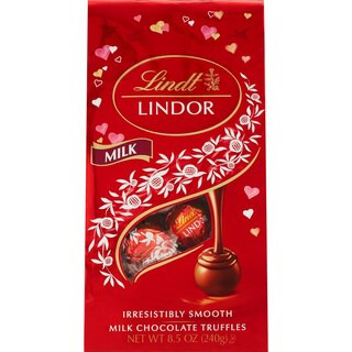 Lindt Lindor Valentine's Milk Chocolate Truffles, Bag, 8.5 OZ | CVS Health
