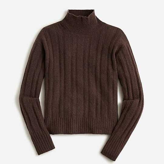 Ribbed mockneck sweater in Supersoft yarn | J. Crew US