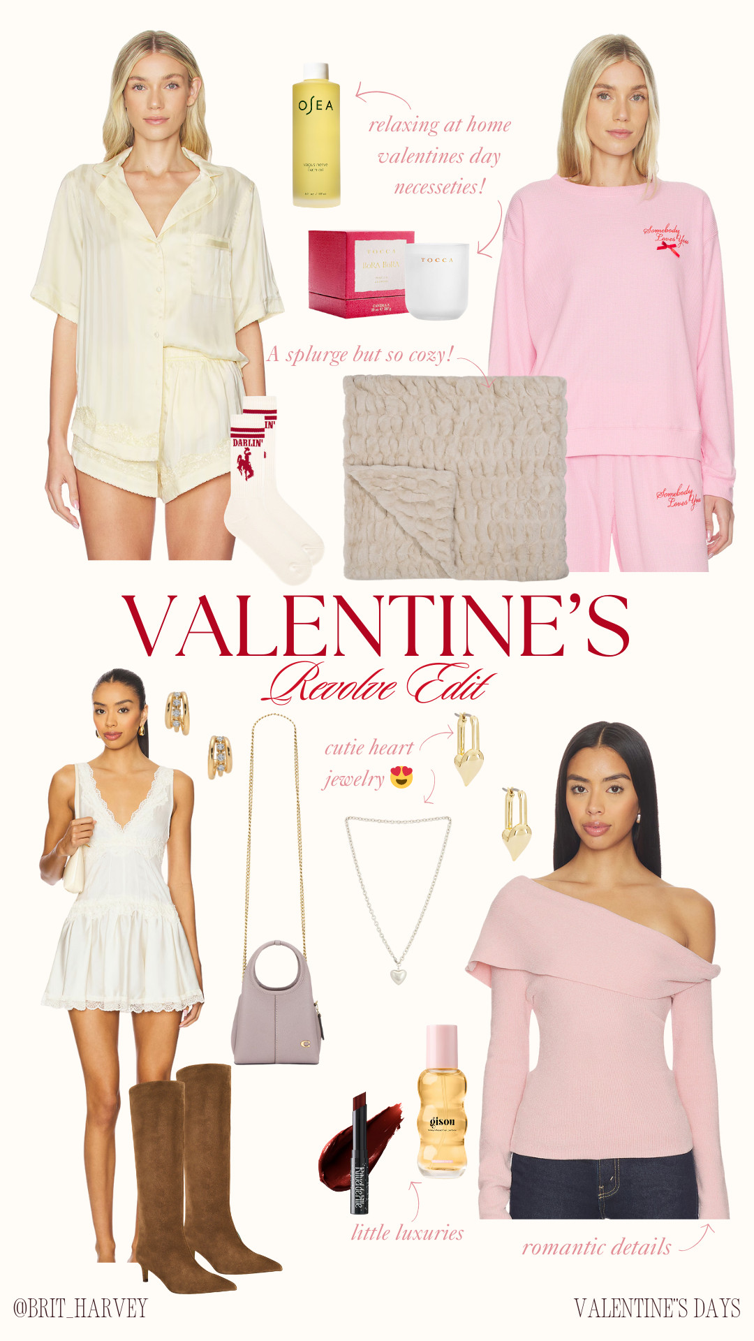 Valentine’s edit 🤍 Staying in or going out — small details that make the day feel special. All linked ✨

#LTKvalentines
#LTKfinds
#LTKstyle
#LTKgiftideas
#ValentinesEdit
#EverydayLuxury
#LTKfavorites
#Revolve 

 