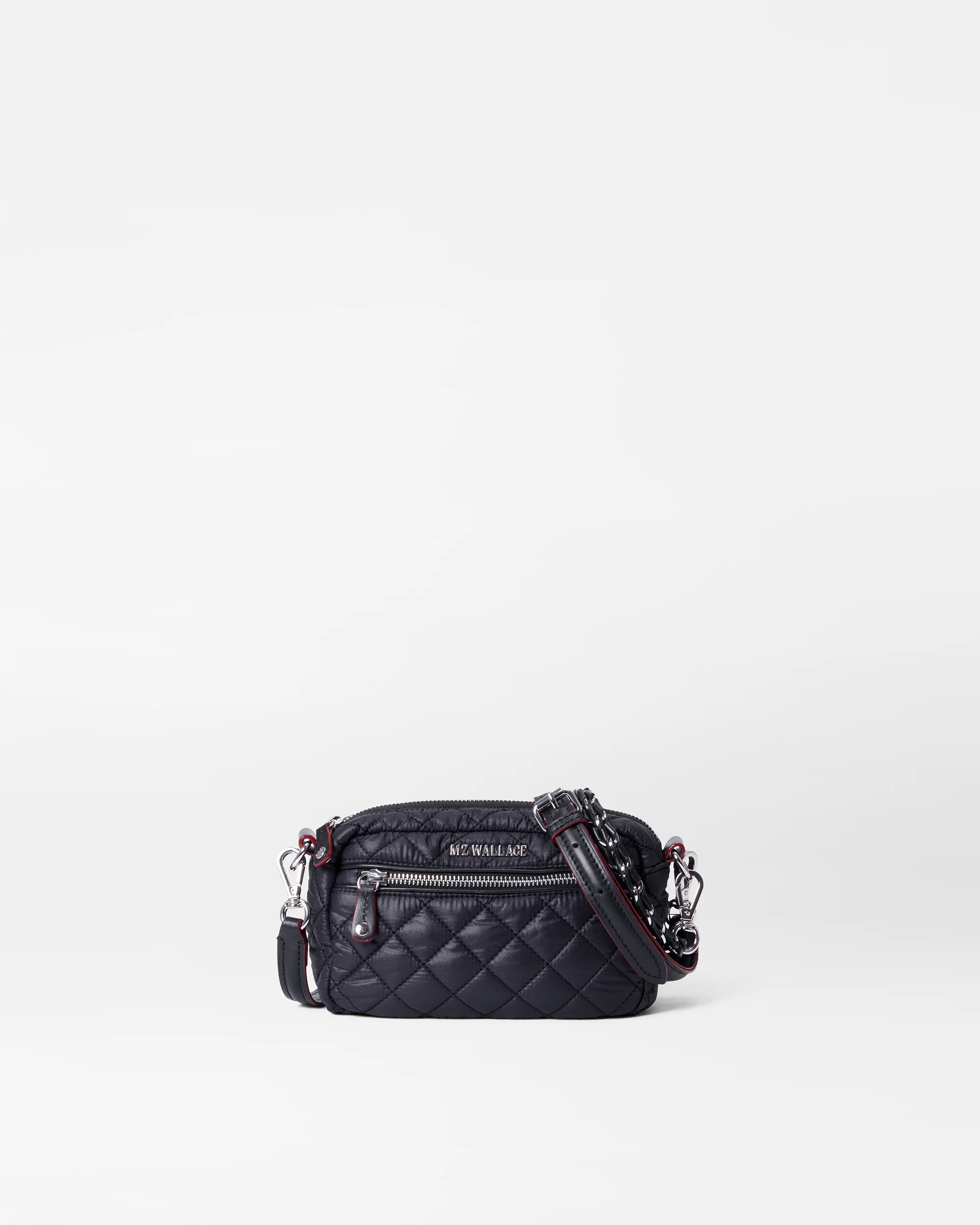 Mini Crosby Quilted Crossbody Bag in Black | MZ Wallace | MZ Wallace